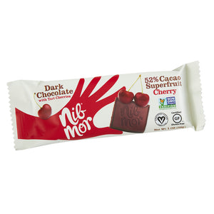 Tart Cherry Dark Chocolate 1 oz Bar - Pack of 12, Natural Bars, NibMor, NibMor, LLC - NibMor
