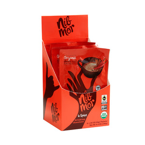NibMor Organic Drinking Chocolate - Delicious Treat - 6 Spice, 1.05 oz (Pack of 6), Drinking Chocolate, NibMor, NibMor, LLC - NibMor
