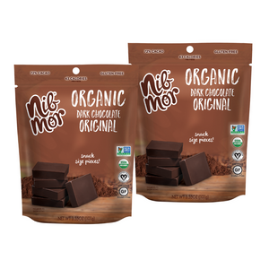 Organic 3.55oz Snacking Bag - Original - 72% Cacao, , NibMor, NibMor, LLC - NibMor